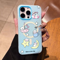 Suitable for iphone17ins mobile phone case light blue cartoon puppy star umbrella apple 16/14 cute protective cover