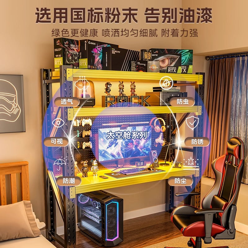 Computer desk desktop simple shelf e-sports table diy multi-layer storage rack storage rack for home desk storage rack