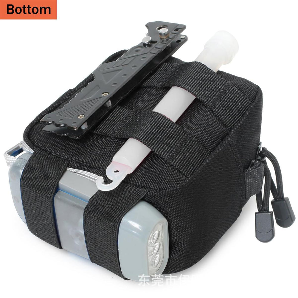 Tactical waist pack small medical kit edc tool pouch coin card holder molle attachment utility pouch