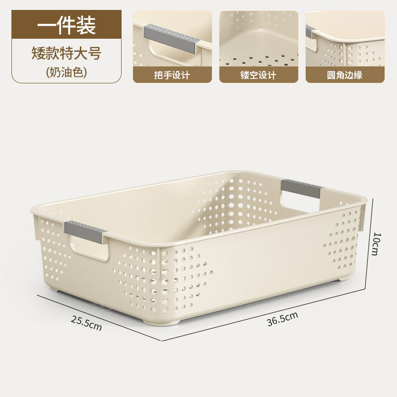 Miscellaneous storage basket for homeplastic storage box snack toy storage basket kitchen storage desktop storage box