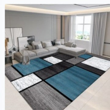 dropshipping living room rug, indoor gilded abstract square print sofa coffee table mat, bedroom bedside rug