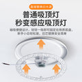 Sound and light control led radar human body sensor ceiling lamp module property corridor renovation lamp panel lamp panel voice control wick