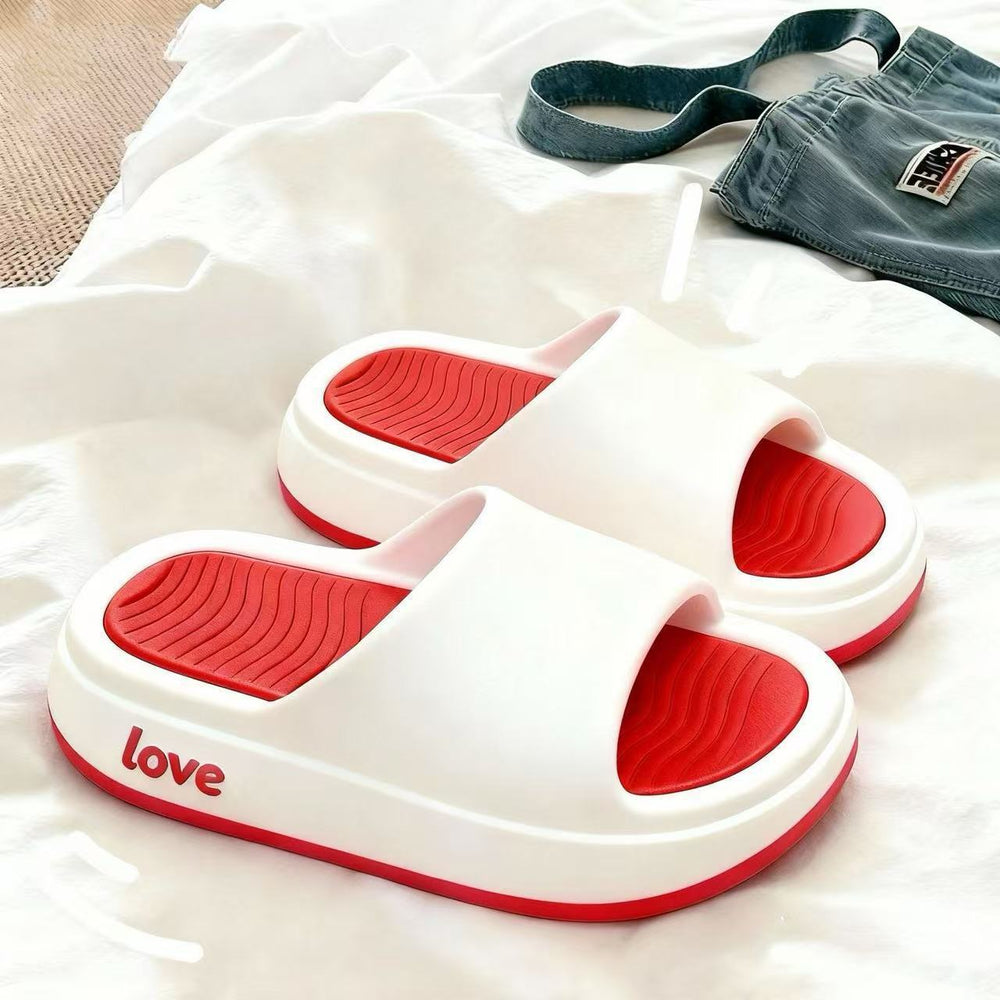 2025 women's summer new style platform slippers - thick-soled, indoor/outdoor, fashionable thong sandals, fairy style cool slippers