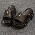 Thick sole rivet slippers for women summer outwearthick sole shit feeling 2026new arrivalsummerpopular sandals wholesale