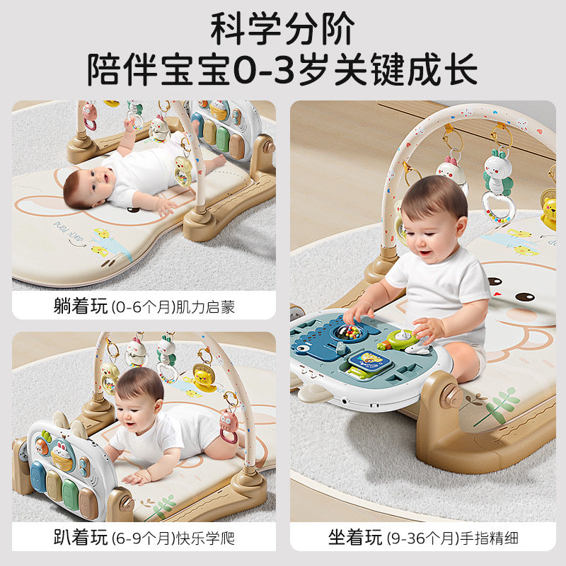 Baby toy foot pedal piano gym activity center for newborns and infants (0-1 year olds, 6 months+), educational musical early learning gift