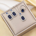 Tz-8235 silver blue suit