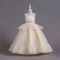Amazon's new children's dress: patchwork princess gown for girls - high-end, stylish, perfect for hosts, performances, and evening events