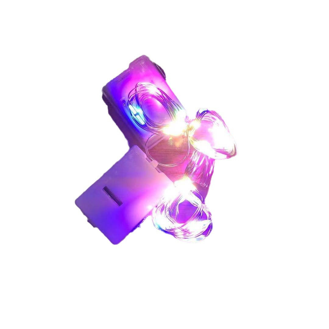 Manufacturer LED light with flowers cake gift decoration atmosphere light small square box luminous white box small colorful lights 123