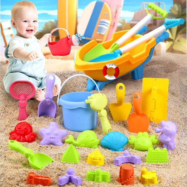 Cross-border children's beach toys baby hourglass sand bucket shovel sand digging tool DIY play sand stall toy wholesale