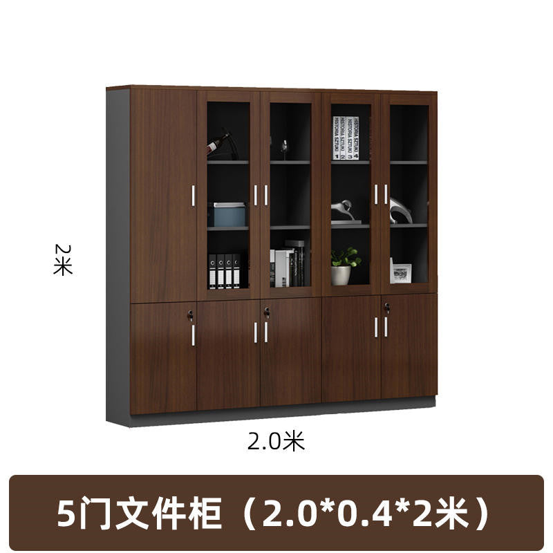 Company office cabinet wooden floor-standing file cabinet file cabinet background cabinet information cabinet wooden board storage cabinet bookcase high cabinet