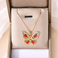 Wholesale alloy butterfly necklace with diamond accents - new european and american cross-border jewelry, statement pendant, minimalist and versatile women's choker