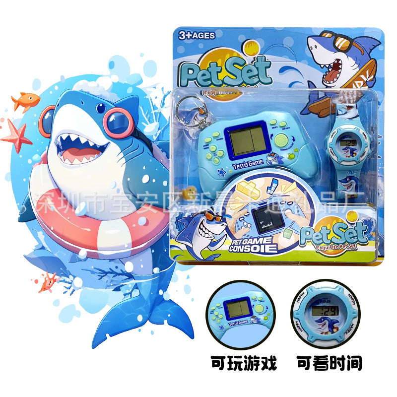 Kids' smartwatch educational toy with mini game console - tetris handheld - small-scale street vendor cross-border wholesale