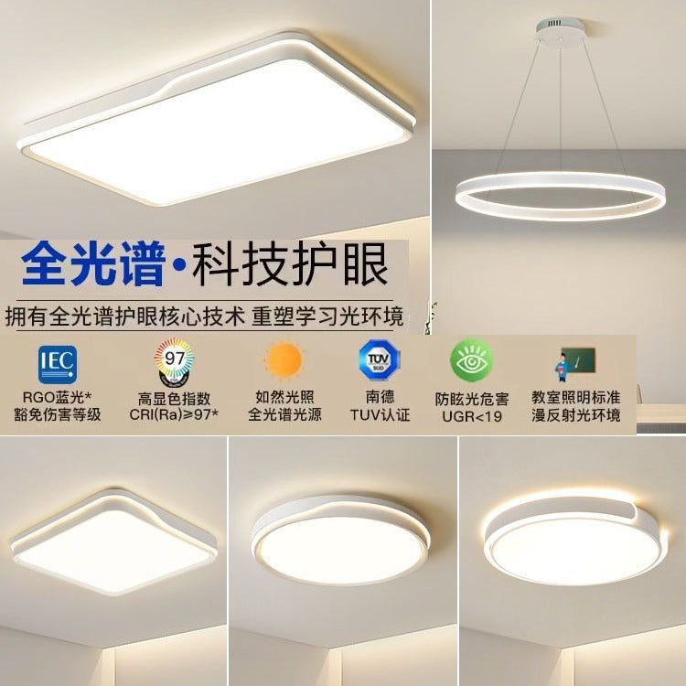 Full Spectrum Ceiling Light Living Room Light Eye Protection Bedroom Light High-end Fashion Household Whole House Lighting Zhongshan Factory Lighting