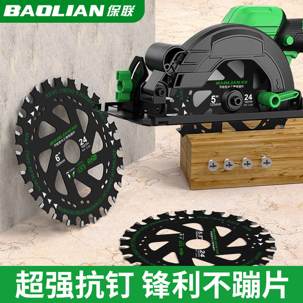 Baolian ultra-thin lithium battery saw blade woodworking alternating tooth 5/5.5/6 inch cutting machine lithium circular saw blade energy saving type
