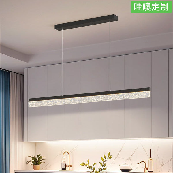 [Wow] Italian minimalist full spectrum modern chandelier light luxury dining room home bar counter one-word chandelier