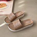 Women's flat slippers for summer 2025: new, high-end, soft-soled, retro-style, exquisite one-strap mules for outdoor wear