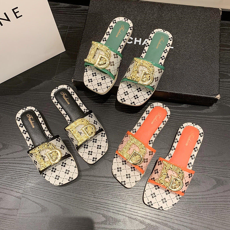 2025 new summer women's slippers - trendy soft sole sandals, casual fashion beach outdoor thick sole slippers