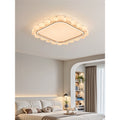 Modern minimalist cloud marble ceiling light for bedroom, smart eye-caring study lamp, led high-end room lighting fixture