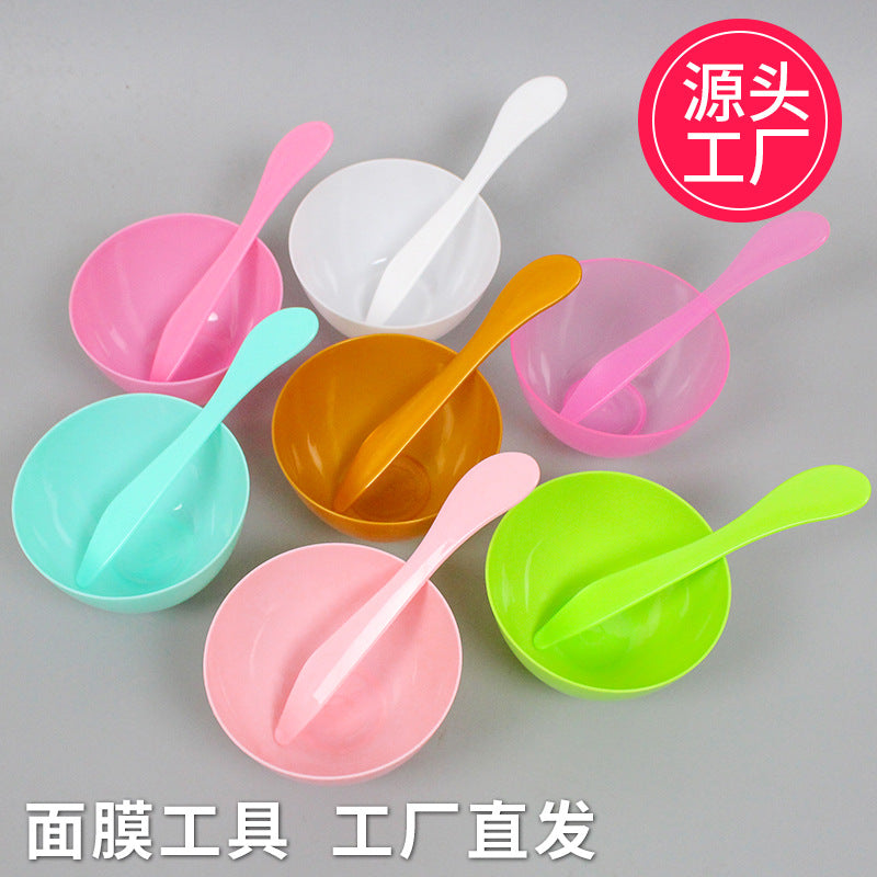Beauty tools mask bowl soft plastic mask stick beauty bowl beauty hair soft mask cosmetics suit skin care