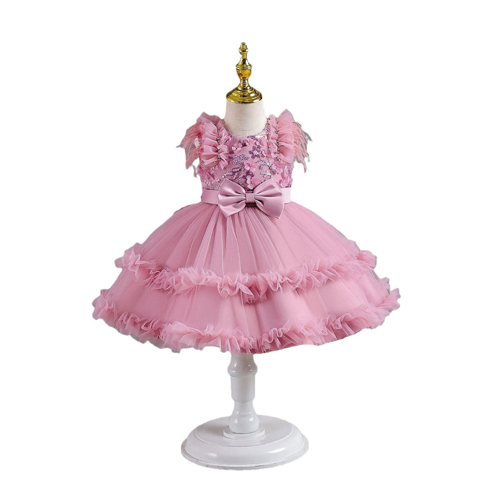 New arrivalin stockkids dress tutu cake princess dress baby girl first birthday dress baby dress