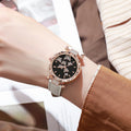 New tiktok women's watch - stylish, unique, and minimalist wristwatch with butterfly digital leather strap