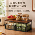 Desktop storage rack cup holder cup storage handy gadget drawer dining table side counter snack multi-layer tea bag tea cup