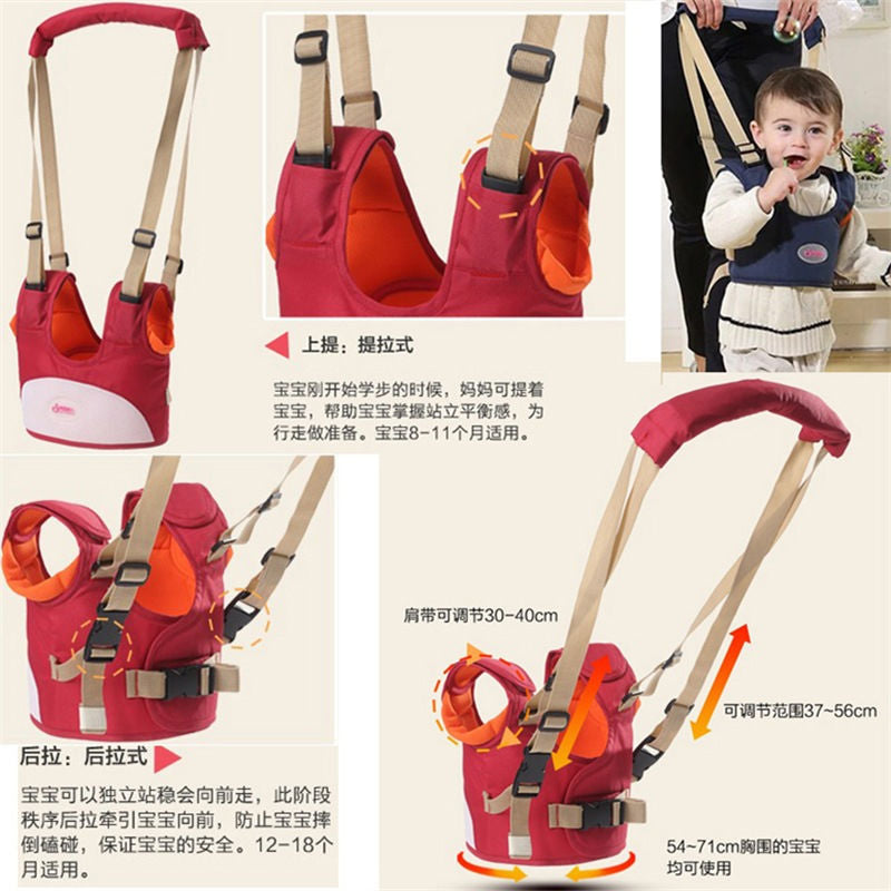 Baby carrier & toddler harness - 2-in-1 multifunctional walking assistant with anti-lost leash - baby & mom essentials