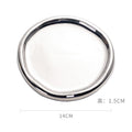 Byron ins electroplated silver tray photo props jewelry storage tray display tray accessible luxury ceramic jewelry ornaments