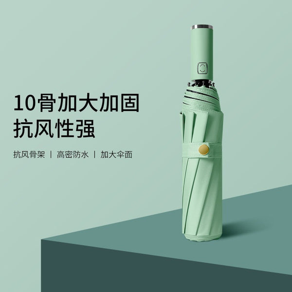 Large automatic 10-bone sunscreen umbrella Folding sun umbrella Sunshade advertising umbrella Customized logo