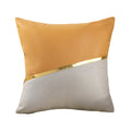 Modern casual sofa pillow no-wash technology cloth cushion pu inset cushion american patchwork pillow cover with core