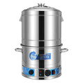 Insulated rice bucket, special stainless steel electric heating rice bucket for stall, hotel restaurant, insulated soup bucket, commercial heating steamer