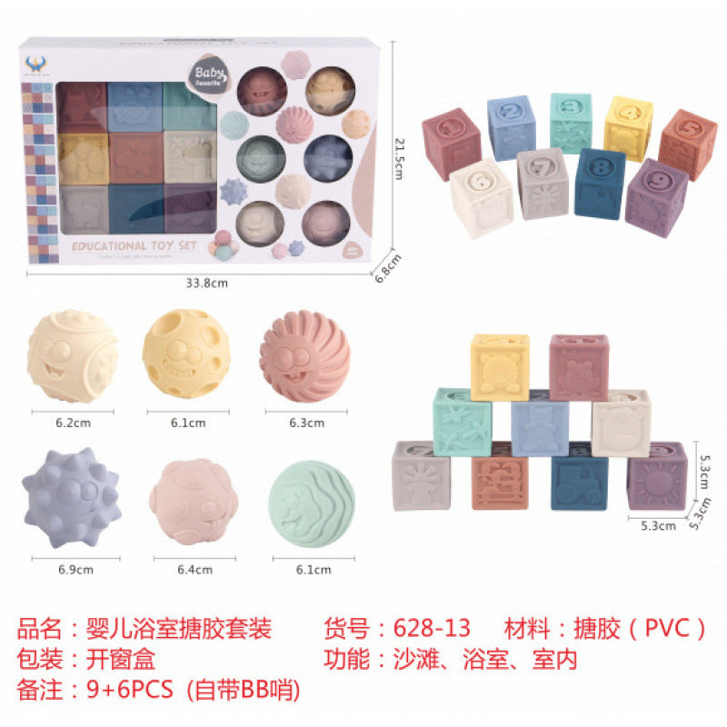 Cross-border  export soft glue water spray dinosaur unicorn marine animal children's bathroom pairing water toy