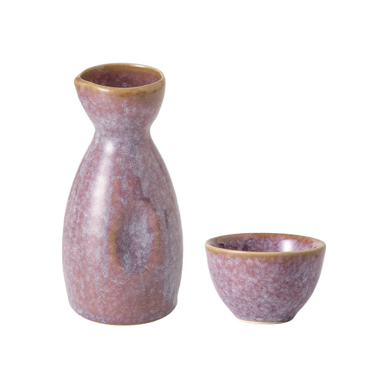 Japanese retro wine set wine bottle suit white wine cup ceramic liquor cup clear pot for home wine cup tea cup accessible luxury