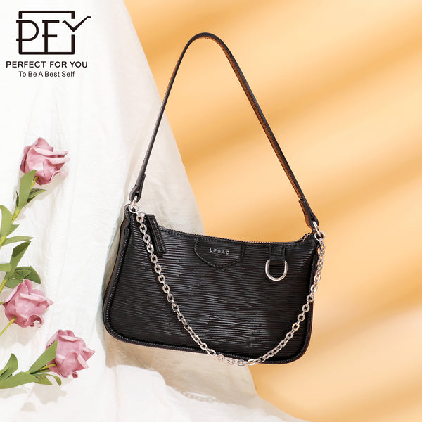 Wesson shoulder bag women's ins versatile high-end pu leather chain messenger bag large-capacity waterproof women's armpit bag