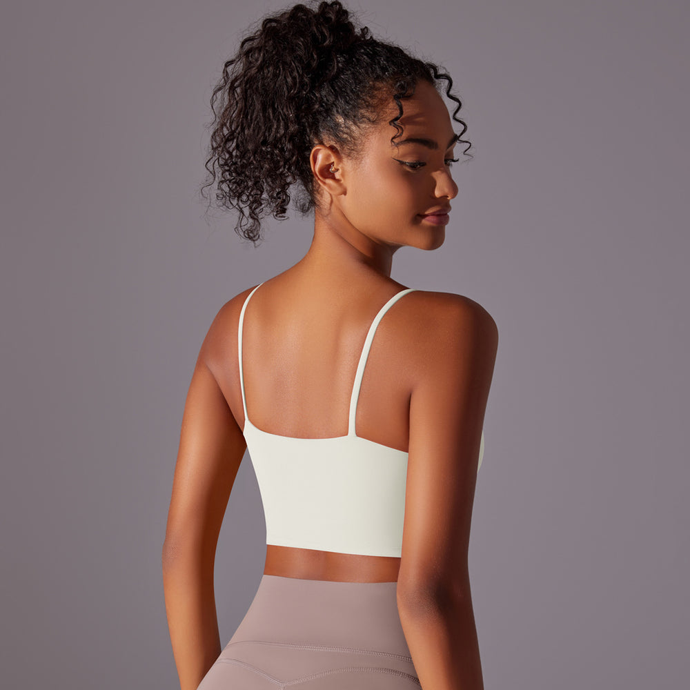 new arrival sling beautiful back sports intimates naked tight yoga bra outwear running fitness vest tops