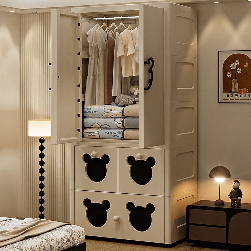 60cm extra-large, heightened & thickened baby wardrobe - simple kids' closet for clothes storage and organization
