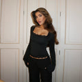 spring/summer new arrivals: european and american style women's fashion - elegant, sexy, versatile, slim-fit lace trim long sleeve top
