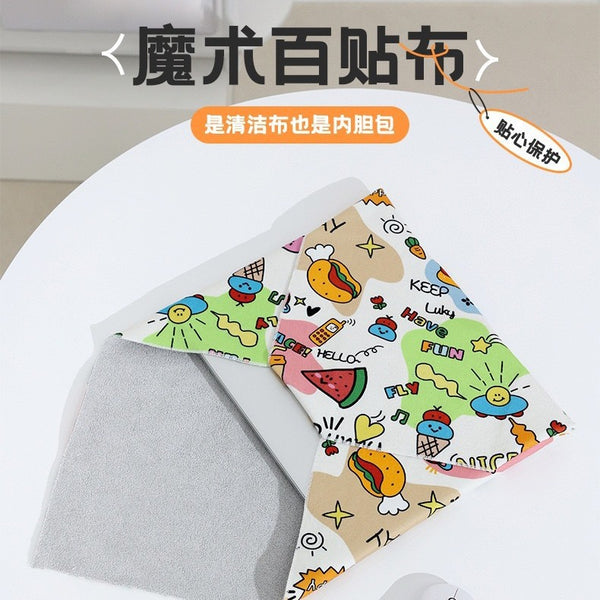 Self-adhesive sticker camera storage bag cat sticker cloth anti-grab and anti-run artifact cute cartoon sticker storage