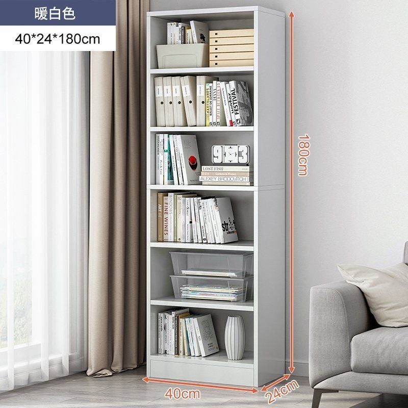 Bookshelf floor-standing storage rack living room for home wall-mounted storage cabinet storage cabinet office filing cabinet simple bookcase