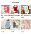 Children's clothing cross-border european and american girls yellow suspender tops+shortstwo-piece set children's clothing