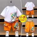 Boys' summer outfit set:  new stylish designs for baby boys and girls - short-sleeve t-shirts, wholesale children's summer clothing