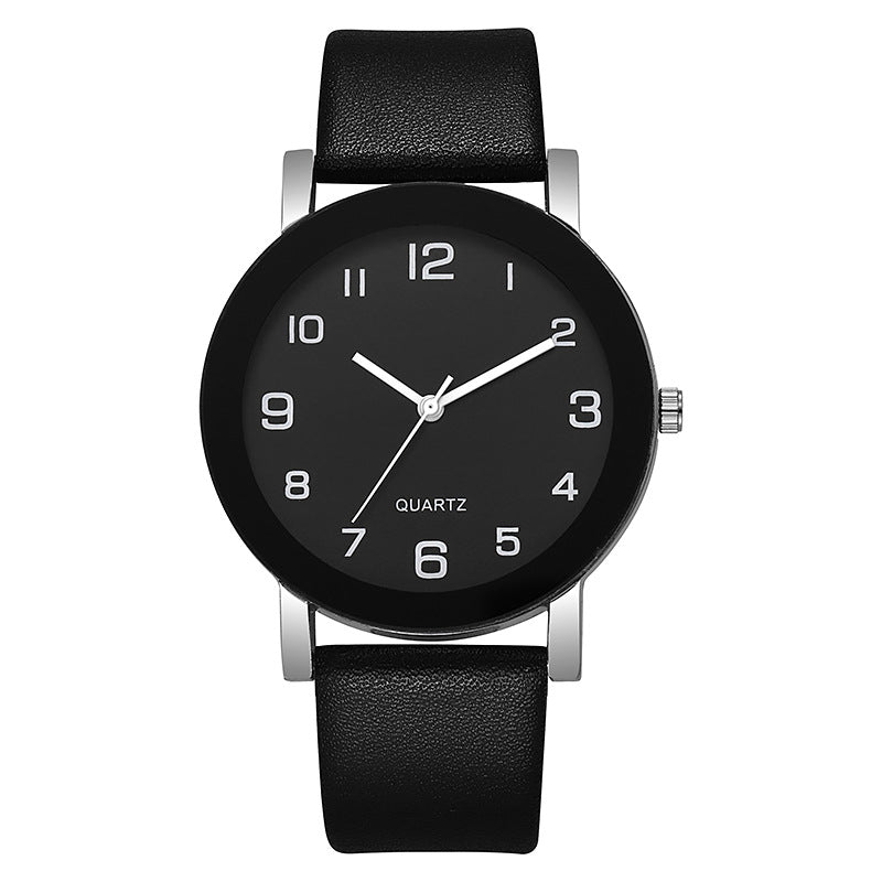 couple casual alloy quartz watch pair student elegant watch black frame digital quartz watch wholesale