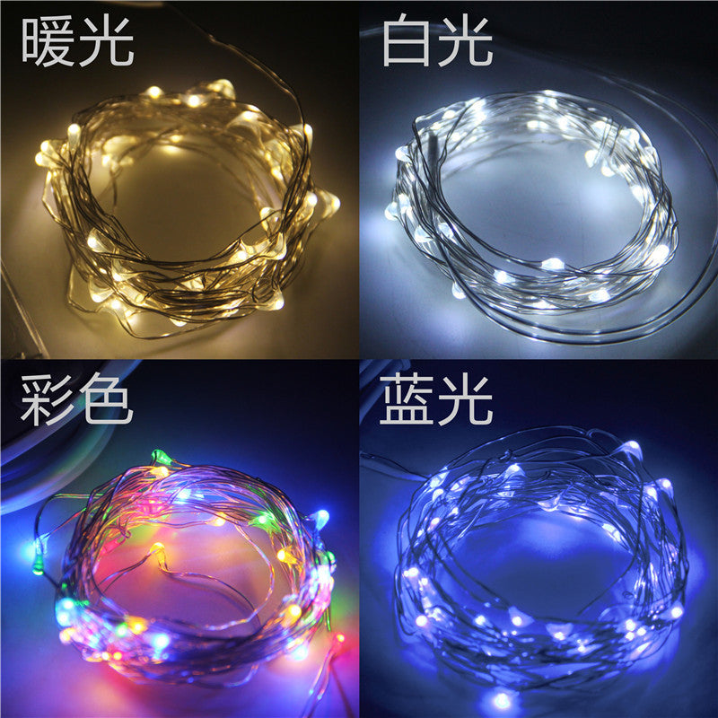 LED small lanterns with decorative gifts gift box bouquet holiday flashing lights Internet celebrities string lights stars dormitory bedroom
