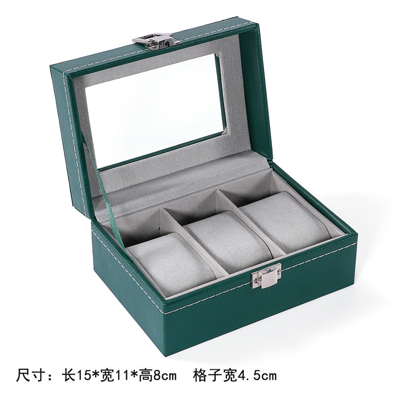 Leather watch box, watch storage box, watch display box, watch box, multiple watches, jewelry box, sunroof bracelet box.
