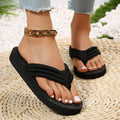 Women's anti-slip flat beach foam flip-flops for cross-border e-commerce - summer sandals, plus size available