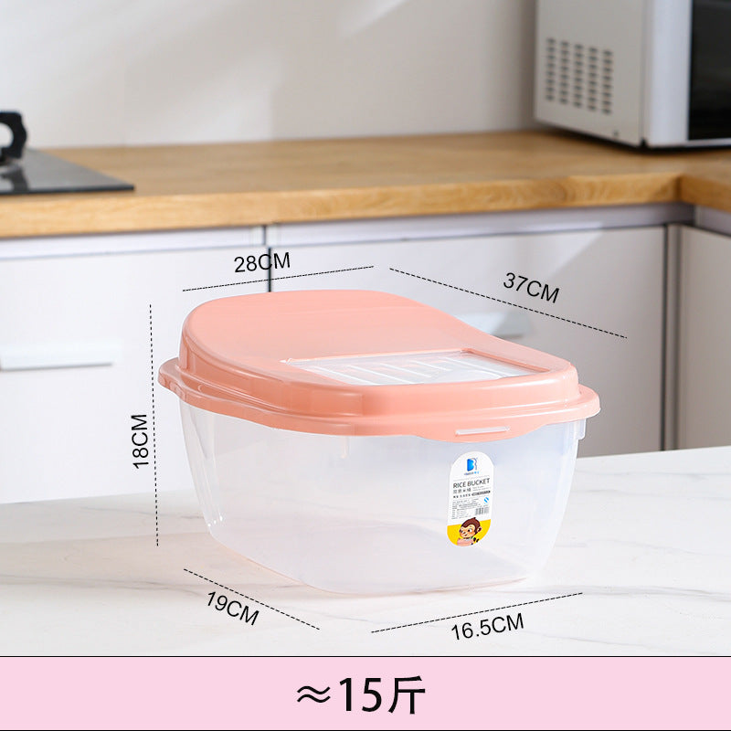 Large-capacity rice storage box Household sealed rice bucket Insect-proof and moisture-proof sealed flour storage Grain storage box wholesale