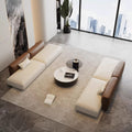 Nordic light luxury modern curved hallway sofa, designer style for small apartments, living rooms, beauty salons, reception areas, and photography studios