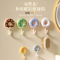 Hook without drilling, strong load-bearing kitchen and bathroom wall, traceless adhesive hook, entry door rear hanging sundries hook