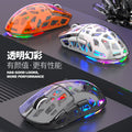 Viper bm560 bluetooth wireless tri-mode mouse - transparent design for desktop, laptop, office, and business use