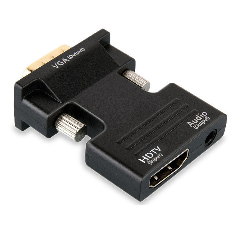 HDMI female to VGA male adapter converter with audio projector high definition computer display set top box hDMI